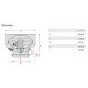 15" Vertical Exhaust Canopy Motor, Single Phase, 240V, 0.75 KW, 1 HP  Model: V38-754-SP