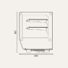 Exquisite - CTC120S - Counter Top Square Cake Display Refrigerators