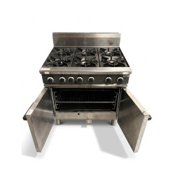 Used Cobra CR9DF - 900mm Six Burner Gas Range Static Oven - ST27UK006