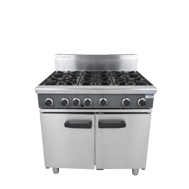 Used Cobra CR9DF - 900mm Six Burner Gas Range Static Oven - ST27UK006