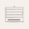 EXQUISITE - CTC 160S - COMMERCIAL COUNTER TOP CAKE DISPLAY REFRIGERATORS