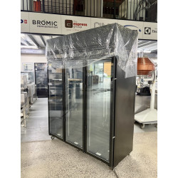 Never Used Skope VF1500X 3 Glass Door Top Mount Upright Freezer - ST27UK017