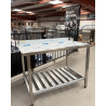 Used S/S Dishwasher outlet bench - ST27UK058