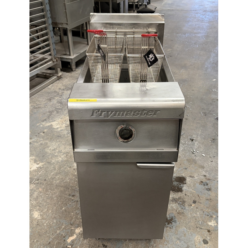 Used Frymaster PMJ135GSD 20L single pan, twin basket gas deep fryer - ST26UK374
