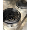 Used B+S Black UFWWD-2 Gas Two Hole Deluxe Waterless Wok Table - ST27UK064