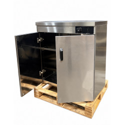 Used FED PW-DE  Stainless Steel Double Cabinet Plate Warmer 120 Plates - ST27UK074