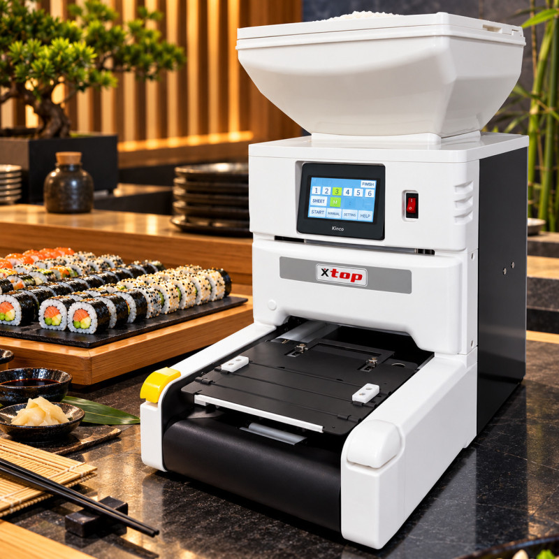 XTOP LUX-R1-S Double Sheet Sushi Rice Sheet Machine - 900 Sheets/hr