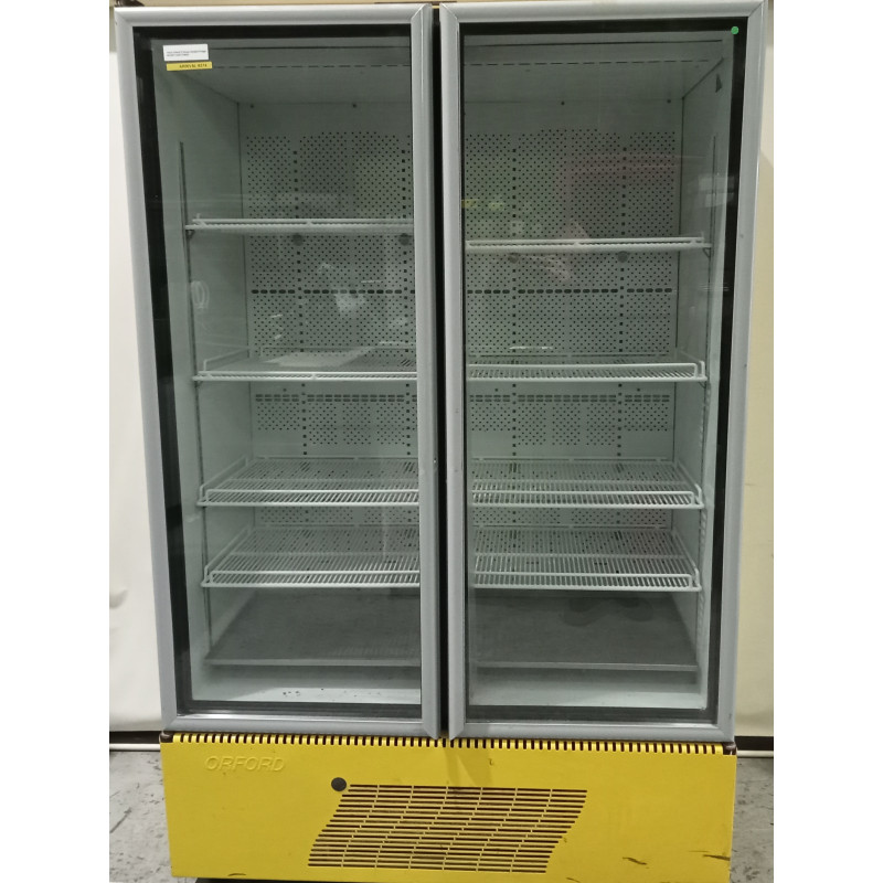 USED ORFORD 2 GLASS DOOR FRIDGE