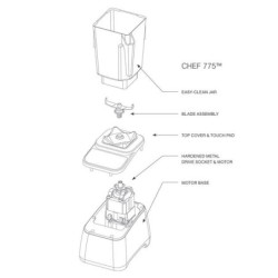 BLENDTEC - EZ 600 - item  92200014 - Commercial Blender